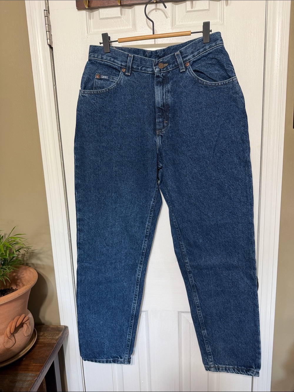 Lee Women's Relaxed Dark Blue Denim Jeans W 14”